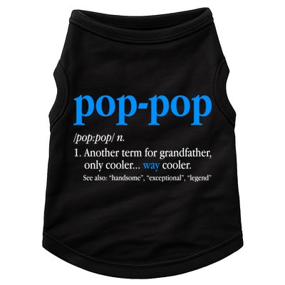 Funny Pop Pop Definition Cool Fathers Day Doggie Tank