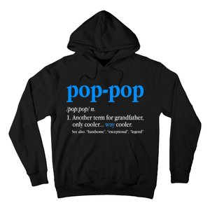 Funny Pop Pop Definition Cool Fathers Day Hoodie