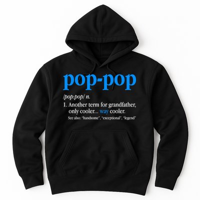 Funny Pop Pop Definition Cool Fathers Day Hoodie