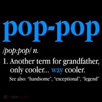 Funny Pop Pop Definition Cool Fathers Day Button