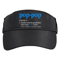 Funny Pop Pop Definition Cool Fathers Day Adult Drive Performance Visor