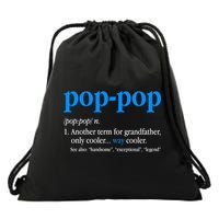 Funny Pop Pop Definition Cool Fathers Day Drawstring Bag