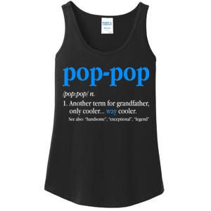 Funny Pop Pop Definition Cool Fathers Day Ladies Essential Tank