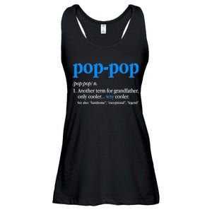 Funny Pop Pop Definition Cool Fathers Day Ladies Essential Flowy Tank