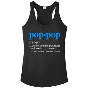 Funny Pop Pop Definition Cool Fathers Day Ladies PosiCharge Competitor Racerback Tank