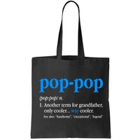 Funny Pop Pop Definition Cool Fathers Day Bag