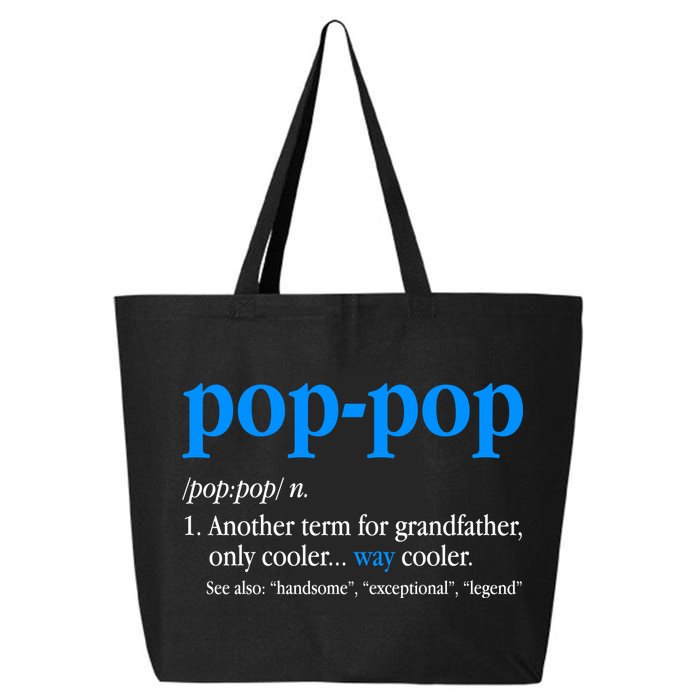 Funny Pop Pop Definition Cool Fathers Day 25L Jumbo Tote