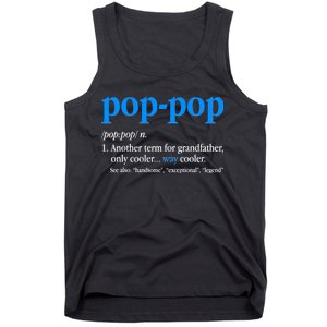 Funny Pop Pop Definition Cool Fathers Day Tank Top