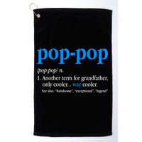 Funny Pop Pop Definition Cool Fathers Day Golf Towel