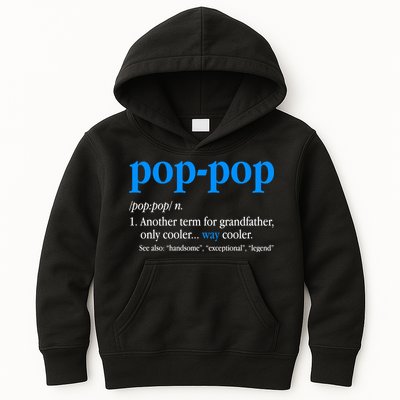 Funny Pop Pop Definition Cool Fathers Day Kids Hoodie