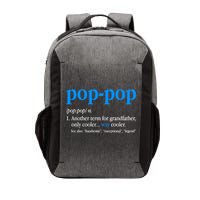 Funny Pop Pop Definition Cool Fathers Day Vector Backpack