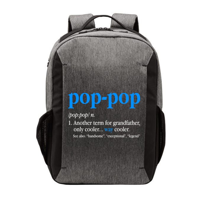 Funny Pop Pop Definition Cool Fathers Day Vector Backpack