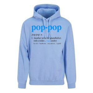 Funny Pop Pop Definition Cool Fathers Day Unisex Surf Hoodie