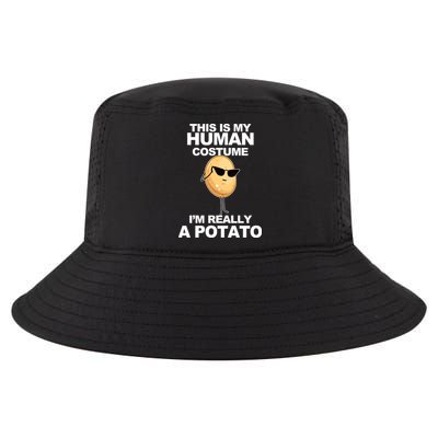 Funny Potato This Is My Human Costume  Cool Comfort Performance Bucket Hat