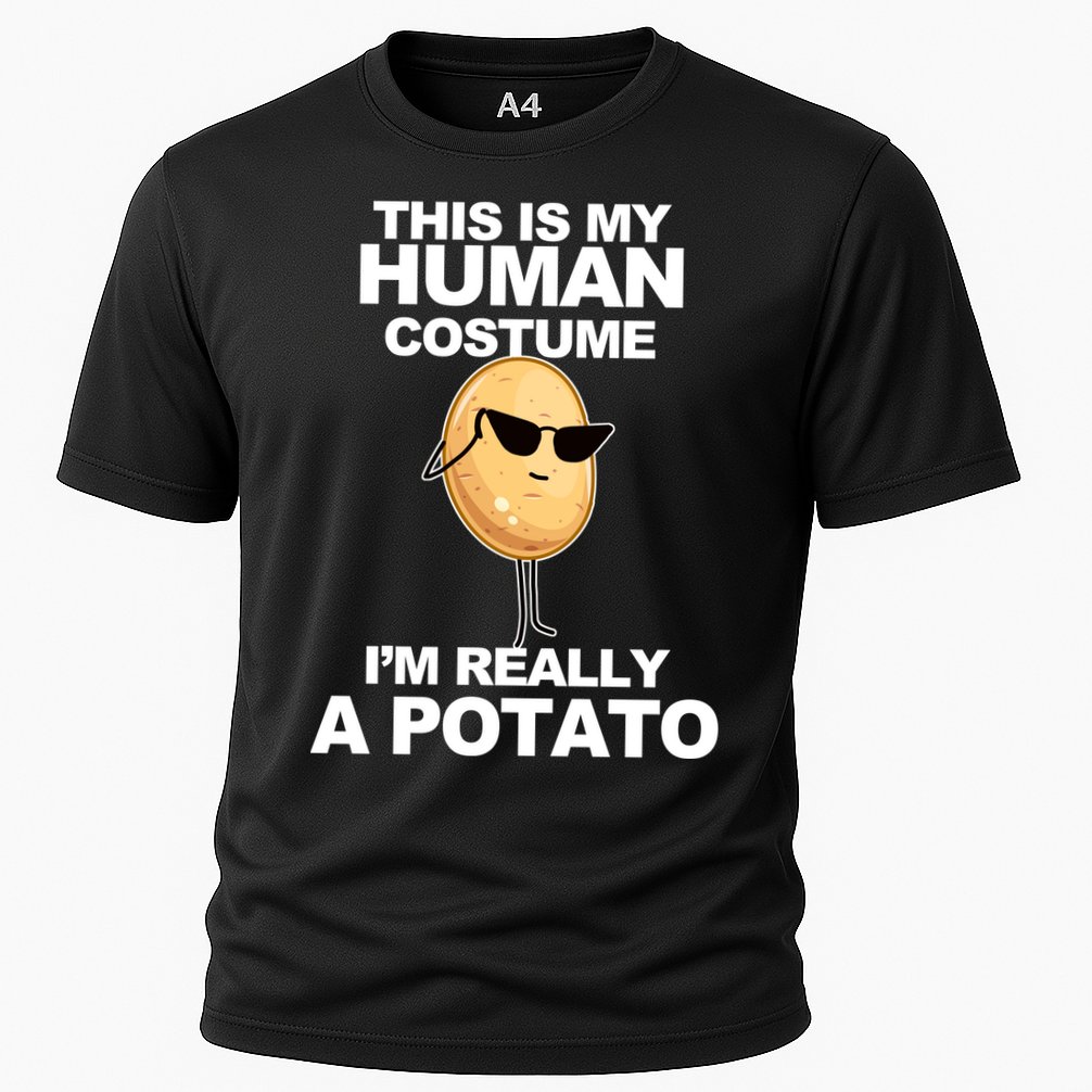 Funny Potato This Is My Human Costume  Cooling Performance Crew T-Shirt