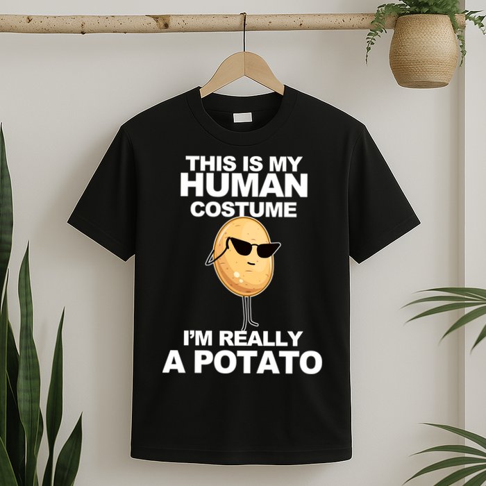 Funny Potato This Is My Human Costume  T-Shirt