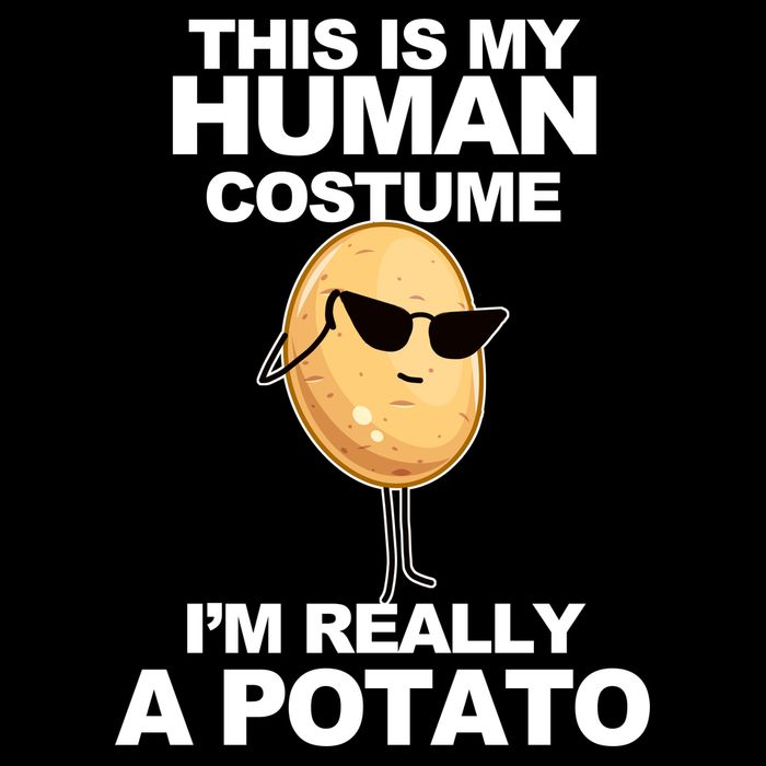 Funny Potato This Is My Human Costume  T-Shirt