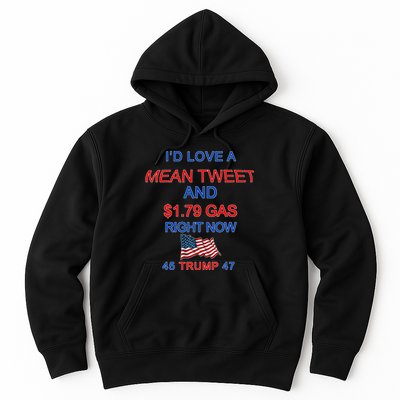 Funny Pro Trump Supporter I'd Love A Mean Tweet Gas Prices Hoodie