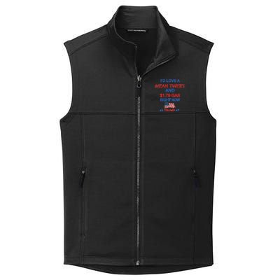 Funny Pro Trump Supporter I'd Love A Mean Tweet Gas Prices Collective Smooth Fleece Vest