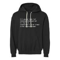 Funny Programmer Change The World Garment-Dyed Fleece Hoodie