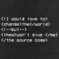Funny Programmer Change The World Garment-Dyed Heavyweight T-Shirt