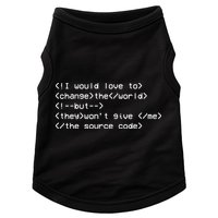 Funny Programmer Change The World Doggie Tank