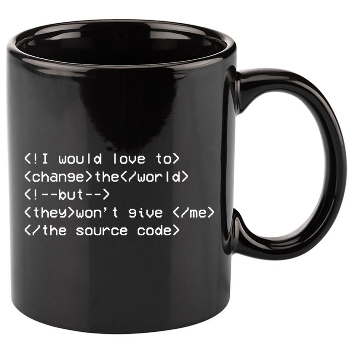 Funny Programmer Change The World 11oz C Handle Ceramic Mug