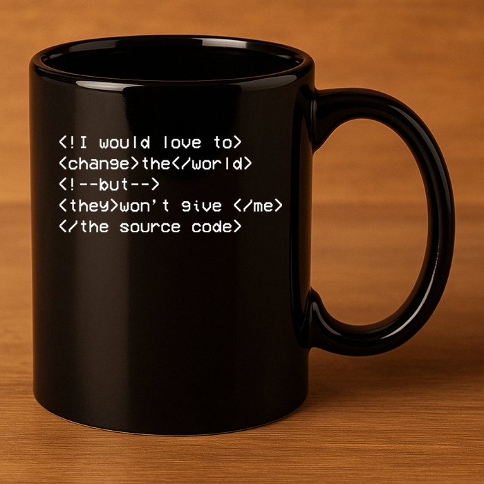 Funny Programmer Change The World 11oz C Handle Ceramic Mug