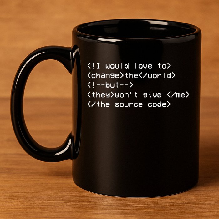 Funny Programmer Change The World 11oz C Handle Ceramic Mug