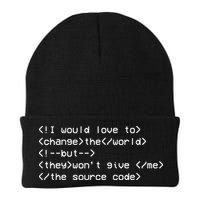 Funny Programmer Change The World Knit Cap Winter Beanie