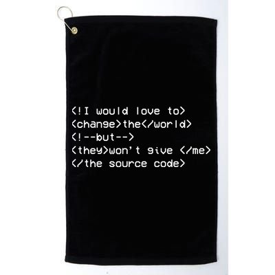 Funny Programmer Change The World Golf Towel