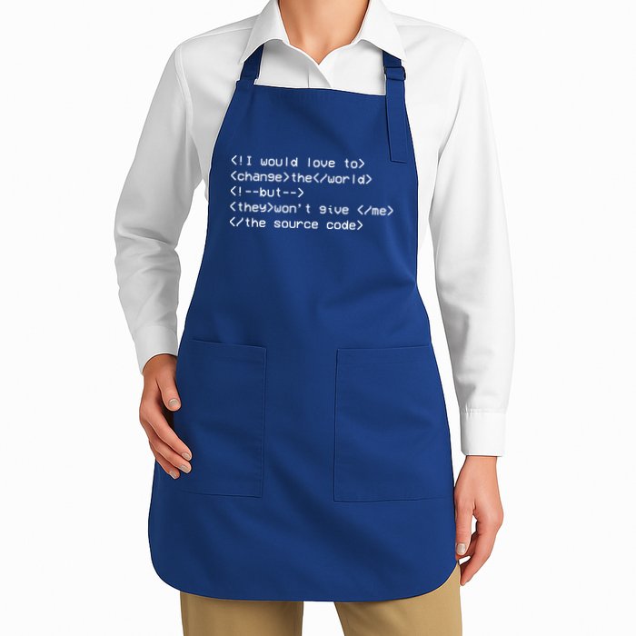 Funny Programmer Change The World Apron