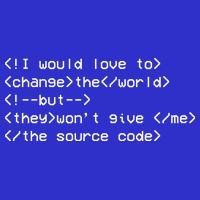 Funny Programmer Change The World Full-Length Apron With Pockets