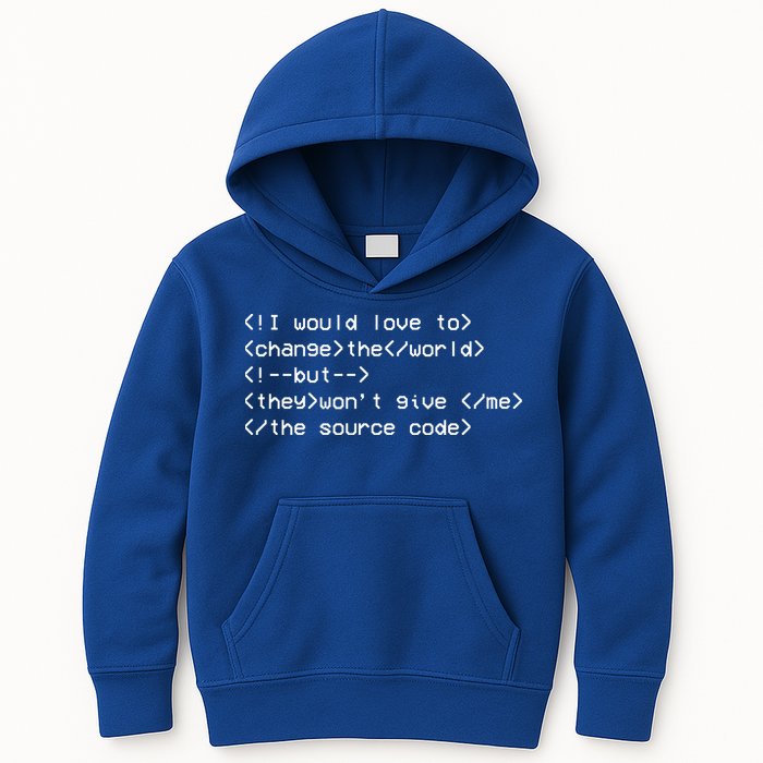 Funny Programmer Change The World Kids Hoodie
