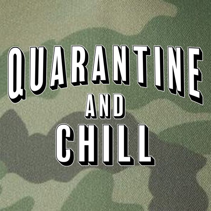Funny Quarantine And Chill  Legacy Tie Dye Trucker Hat