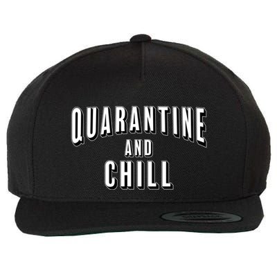 Funny Quarantine And Chill  Wool Snapback Cap