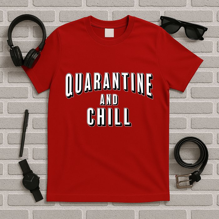 Funny Quarantine And Chill  T-Shirt