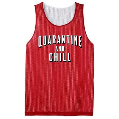 Funny Quarantine And Chill  Mesh Reversible Basketball Jersey Tank