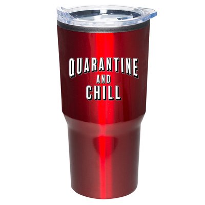 Funny Quarantine And Chill  Tumbler
