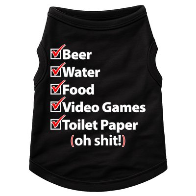 Funny Quarantine Check List Doggie Tank