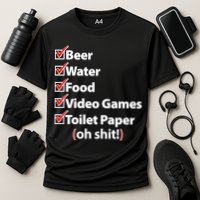 Funny Quarantine Check List Performance Shirt