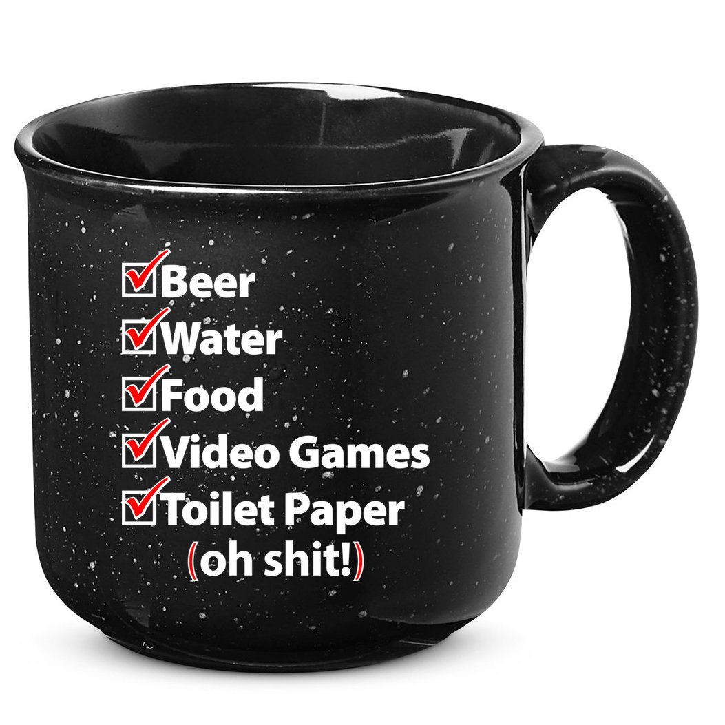 Funny Quarantine Check List 15oz Campfire Ceramic Mug