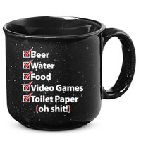 Funny Quarantine Check List 15oz Campfire Ceramic Mug