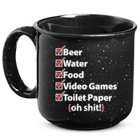 Funny Quarantine Check List 15oz Campfire Ceramic Mug