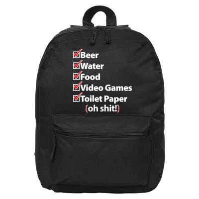 Funny Quarantine Check List 16 in Basic Backpack