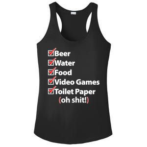 Funny Quarantine Check List Ladies PosiCharge Competitor Racerback Tank