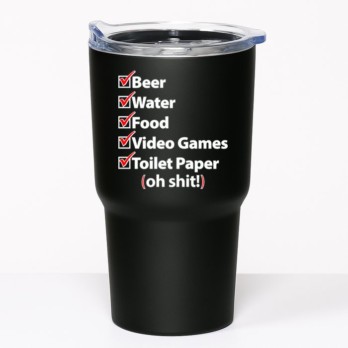 Funny Quarantine Check List Tumbler