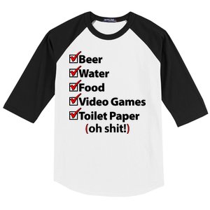 Funny Quarantine Check List Baseball Sleeve Shirt