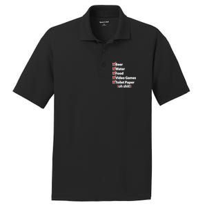 Funny Quarantine Check List PosiCharge RacerMesh Polo