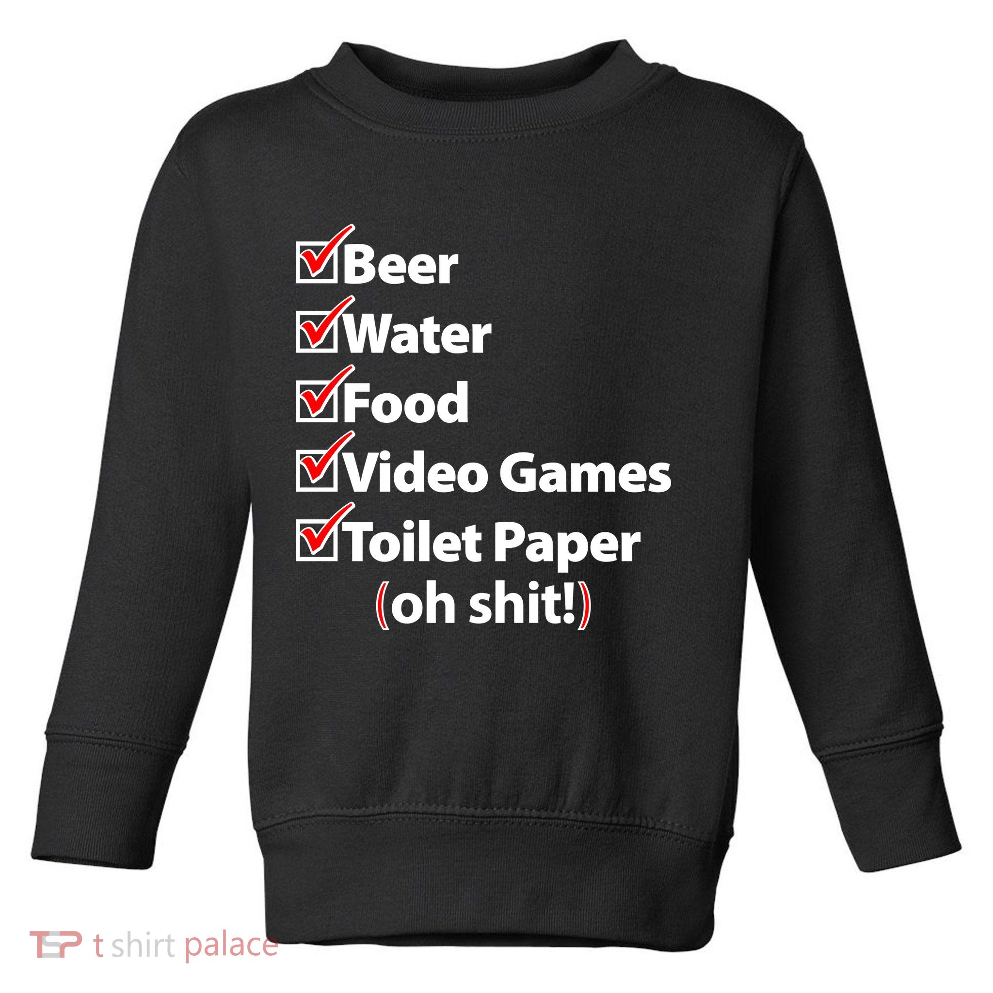 Funny Quarantine Check List Toddler Sweatshirt